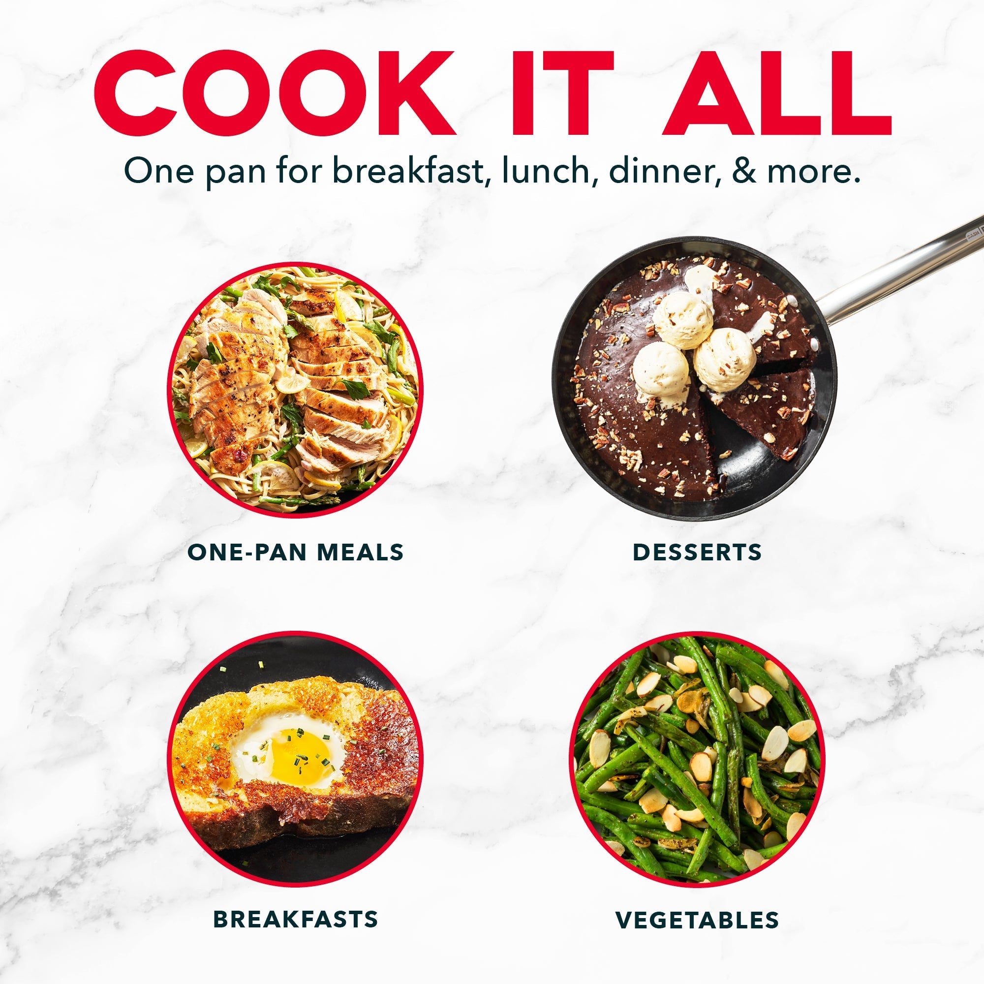 Lightweight Cast Iron Nonstick Pans